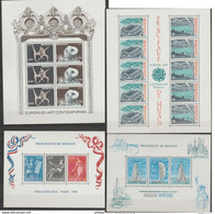 MONACO  Lot  4  BLOC  **MNH   Réf  732 T - Collections (without Album)