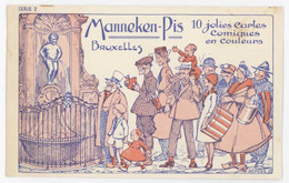 Delcampe - Carte (non-postale) Manneken-Pis Bruxelles (couverture De Carnet Seulement) Belgique - Werbung