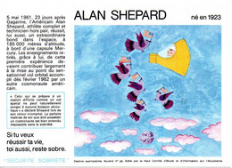 Buvard  SANTE  SOBRIETE  N° 28 Alan Shepard Edité  Par Le Comité D' Etude Et D' Information Sur L' Alcoolisme - Collections, Lots & Series