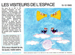 Buvard  SANTE SOBRIETE N° 30 Les Visiteurs Se L'Espace Edité  Par Le Comité D' Etude Et D' Information Sur L' Alcoolisme - Collections, Lots & Series