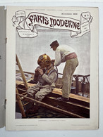 Rare Revue Ancienne Paris Moderne Illustré Scaphandrier Dans La Seine Et Petits Métiers De Paris - Magazines - Before 1900