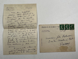 Correspondance Jules Robuchon Et Le Docteur A. Chevallereau Chemin De Fer à Paris PLM - Historical Documents