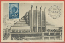 EXPOSITION BELGIQUE CARTE FDC BRUXELLES DE 1935 - 1935 – Brüssel (Belgien)