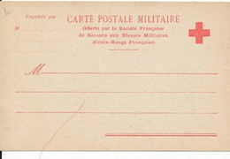 Carte En Franchise Offerte Par La Croix Rouge Société Française De Secours Aux Blessés Militaires FM époque Guerre 14/18 - Croce Rossa