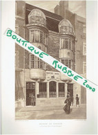 DESSIN D ARCHITECTURE 1914 BROMLEY KENT MAISON DE BANQUE MARTIN S BANK ARCHITECTE ERNEST NEWTON - Architettura