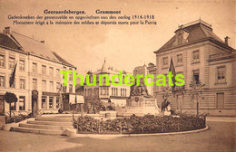 CPA GERAARDSBERGEN GRAMMONT GEDENKTEEKEN MONUMENT 1914 1918 - Geraardsbergen