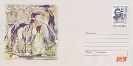 9034FM- INTERNATIONAL POLAR YEAR, BELGICA SHIP, EMIL RACOVITA, PENGUINS, COVER STATIONERY, 2007, ROMANIA - Internationale Pooljaar