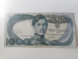 Billet Portugal, 1000 Escudos D. Pedro V . Bonne état, CK - Portugal
