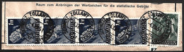 Liechtenstein 1951: Zu 241+4x 247 Mi +294+4x 300 Yv 256+4x 262 O + SCHWEIZ. ZOLLAMT SCHAANWALD 4.XII.51 (Zu CHF 53.00) - Brieven En Documenten