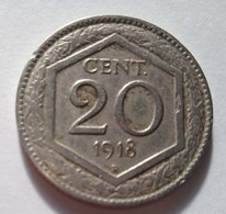 ITALIE..** 20 CENTIMES 1918 R ...  ETAT TTB.......NON NETTOYE - Otros & Sin Clasificación