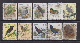 NEW  ZEALAND    1982    Native  Birds    Set  Of  10    USED - Used Stamps