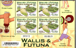 Wallis Et Futuna 2021 - Médecine Traditionnelle, Le Nonu - Bloc De 4 Avec Coin Daté Neufs // Mnh - Ongebruikt