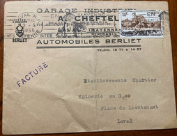 Lettre Commerciale 1955  Concessionnaire Berliet - Covers & Documents