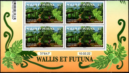 Wallis Et Futuna 2022 - Variété Fruit A Pain Le Kea - Bloc De 4 Coin Daté Neuf // Mnh - Ungebraucht