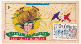 FRANCE - Loterie Nationale - 1/10ème - Les Ailes Brisées - Sainte Catherine - 1974 - Billets De Loterie