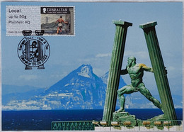GIBRALTAR (2022). Carte Maximum Card EUROPA Stories & Myths ATM Post & Go Pillars Of Hercules - Gibraltar