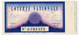 FRANCE - Loterie Nationale - Billet 15eme Tranche 1938 - Biglietti Della Lotteria