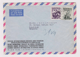 Austria Österreich Second Congress On Mental Retardation, Airmail Cover 1961 W/Topic Definitive Stamps Abroad (ds637) - 1961-70 Cartas