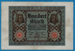 DEUTSCHES REICH 100 MARK 01.11.1920 P# 69a Letter A # F.3380559 - 100 Mark