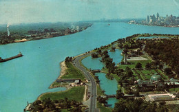 Detroit - Aerial View Of Belle Isle - Detroit