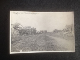 Lombardsijde Middelkerke  FOTOKAART  Vernielingen In Centrumstraat Tijdens De Eerste Wereldoorlog - Middelkerke