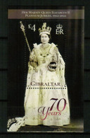 GIBRALTAR 2022 FAMOUS PEOPLE Platinum Jubilee Of Her Majesty QUEEN ELIZABETH II - Fine S/S MNH - Gibraltar