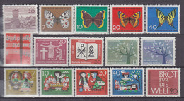 BRD  Jahrgang 1962, Postfrisch **, 375-389 Komplett - Nuevos