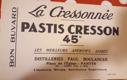 Buvard La Cressonnière Pastis Cresson - Schnaps & Bier