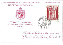 Liechtenstein New Year Special Mail 1976... Bb711 - Cartas & Documentos