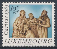 Luxemburg Luxembourg 1985 Mi 1140 YT 1090 SG 1170 ** "Nativity", Crib Steinsel Church / Anbetung Könige; Alabaster-Sculp - Tableaux