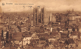 BRUXELLES - Eglise Sainte-Gudule Et Panorama - Panoramische Zichten, Meerdere Zichten