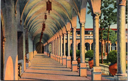 Florida Sarasota Ringling Art Museum Archway Along Inner Court Curteich - Sarasota