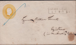 186?. PREUSSEN. König Friedrich Wilhelm IV. 3 DREI SILBER GROSCHEN Envelope To Güstow In Mecklenburg Cance... - JF432956 - Entiers Postaux