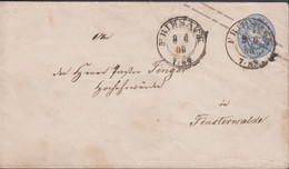 1866. PREUSSEN. ZWEI GROSCHEN Envelope To Finsterwalde Cancelled FRIESACK 8 6 66. - JF432971 - Postwaardestukken