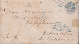 1866. PREUSSEN. ZWEI GROSCHEN Envelope To Heversleben Bei Eisleben Cancelled BERLIN POST-EXP. 10 2 11 66 I... - JF432972 - Entiers Postaux