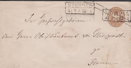 186?. PREUSSEN. 3 DREI SILB. GR. Envelope Cancelled STENDAL 31 3. Interesting Seal Reverse.  - JF432982 - Enteros Postales