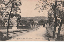 BERG-  VERNEUIL VERNOUILLET  AVENUE DE LA GARE  CPA CIRCULEE - Vernouillet