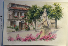 Cpm AQUARELLE Signée D . Lebeau, Cyrano De Bergerac Place De La Mirpe 24 Bergerac, Non écrite - Peintures & Tableaux