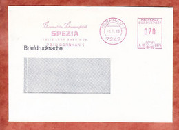 Briefdrucksache, Frama A05-0676, Lederwarenfabrik Spezia Lenk, 70 Pfg, Dornhan 1986 (11219) - Marcofilia - EMA ( Maquina De Huellas A Franquear)