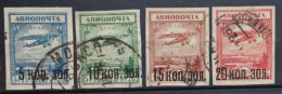 URSS 1924 / Yvert Poste Aérienne N°14-17 / Used - Usati