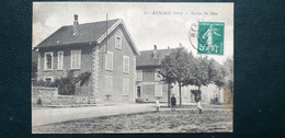 38 , Renage ,l'école De Fille  En 1915 - Renage