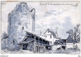 Illustrateur  ROBIDA  Ruines De La Tour Beauregard (dite Maintenant Jeanne D'Arc ) En 1900 Compiègnes . 2 Scans - Robida