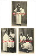 Lotje Van 3 Oude Foto's 1938 Hongaars Feest Op Stadhuis Van Hoogstraten Hungary Folklore Dress Magyar HongrieCostume - Hoogstraten