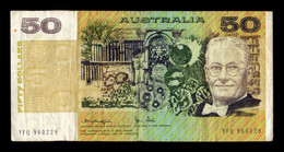 Australia 50 Dollars 1973-1994 Pick 47c YFQ BC/MBC F/VF - 1974-94 Australia Reserve Bank