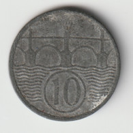BÖHMEN UND MÄHREN 1944: 10 Haleru, KM 1 - Military Coin Minting - WWII