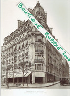 PHOTO 1911 PARIS 8° IMMEUBLE AU CROISEMENT BOULEVARD HAUSMANN ET RUE DE COURCELLES ARCHITECTE LEFEBVRE ARCHITECTURE - Parigi