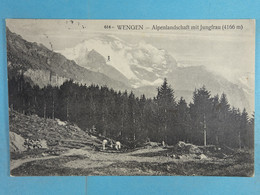 Wengen Alpenlandschaft Mit Jungfrau (4166 M) - Wengen