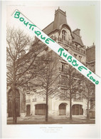 PLAN + PHOTO 1914 PARIS 16° HOTEL PARTICULIER 60 AVENUE KLEBER ARCHITECTE LETROSNE ARCHITECTURE - Parijs