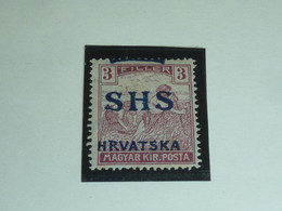 YOUGOSLAVIE 1918 - VARIETE " SURCHARGE DEPLACEE " N°9 NEUF SANS CHARNIERES - STAMPS (A.F) - Geschnittene, Druckproben Und Abarten