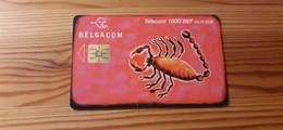Phonecard Belgium - Zodiac, Cancer - Con Chip